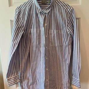 Oversized Blue Stripe Shirt
